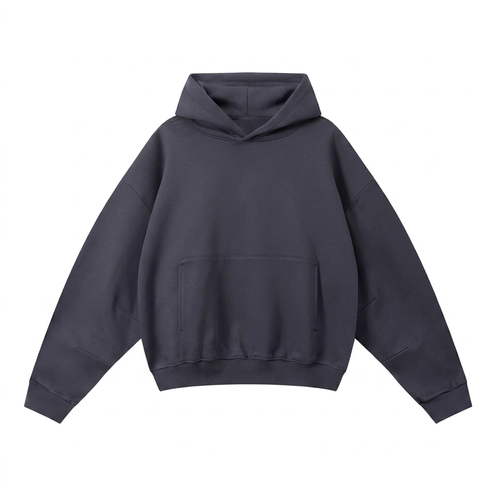 Boxy Darted Sleeve Hoodie — hero product shot
