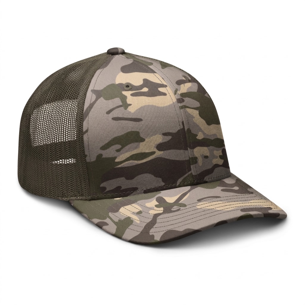 Camouflage Trucker Hat — hero product shot