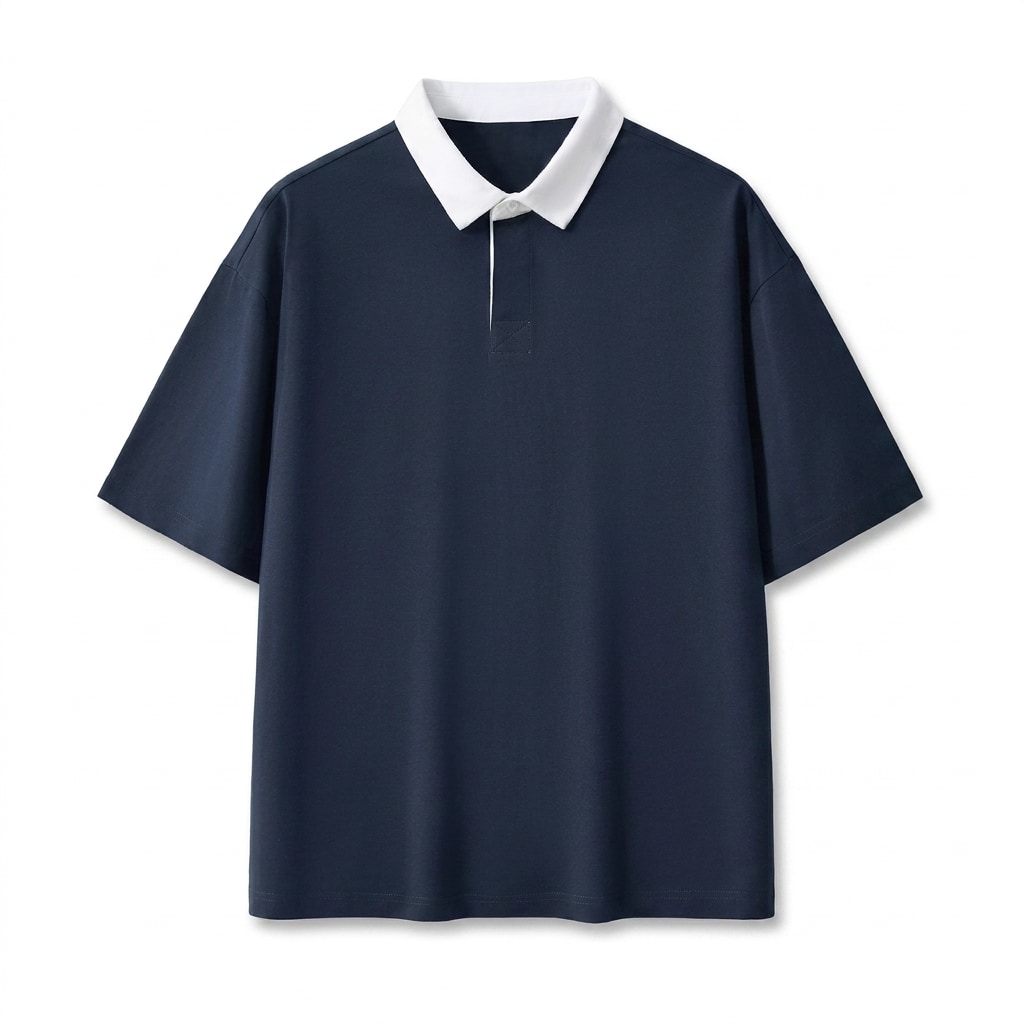 Contrast Collar Polo Shirt — hero product shot