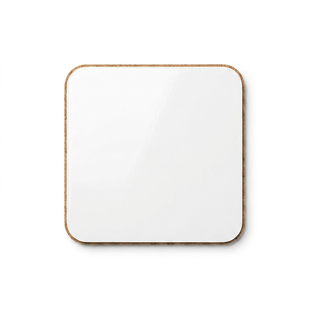 Custom Cork-Back Coaster — hero product shot