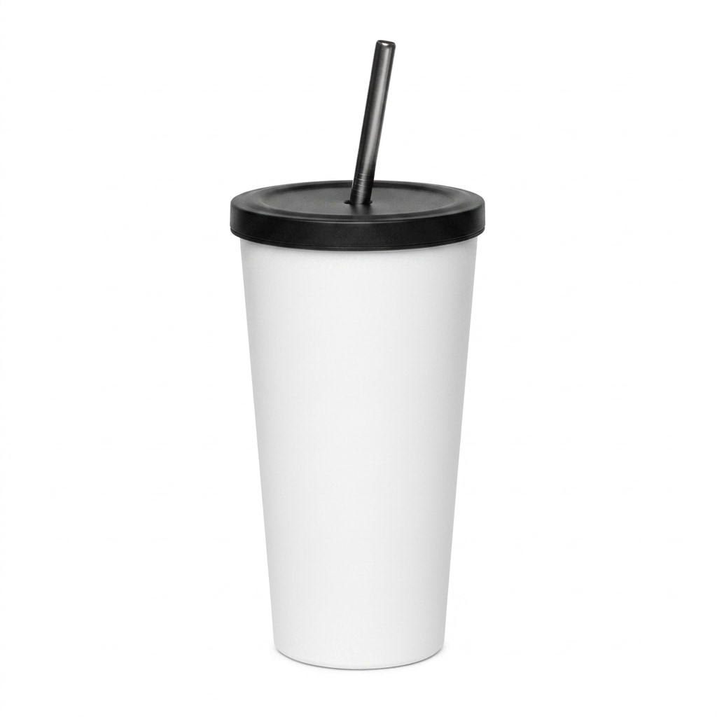 Insulated Tumbler with Straw — hero product shot