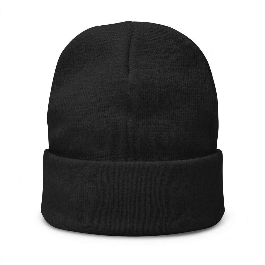 Embroidered Knit Beanie — hero product shot