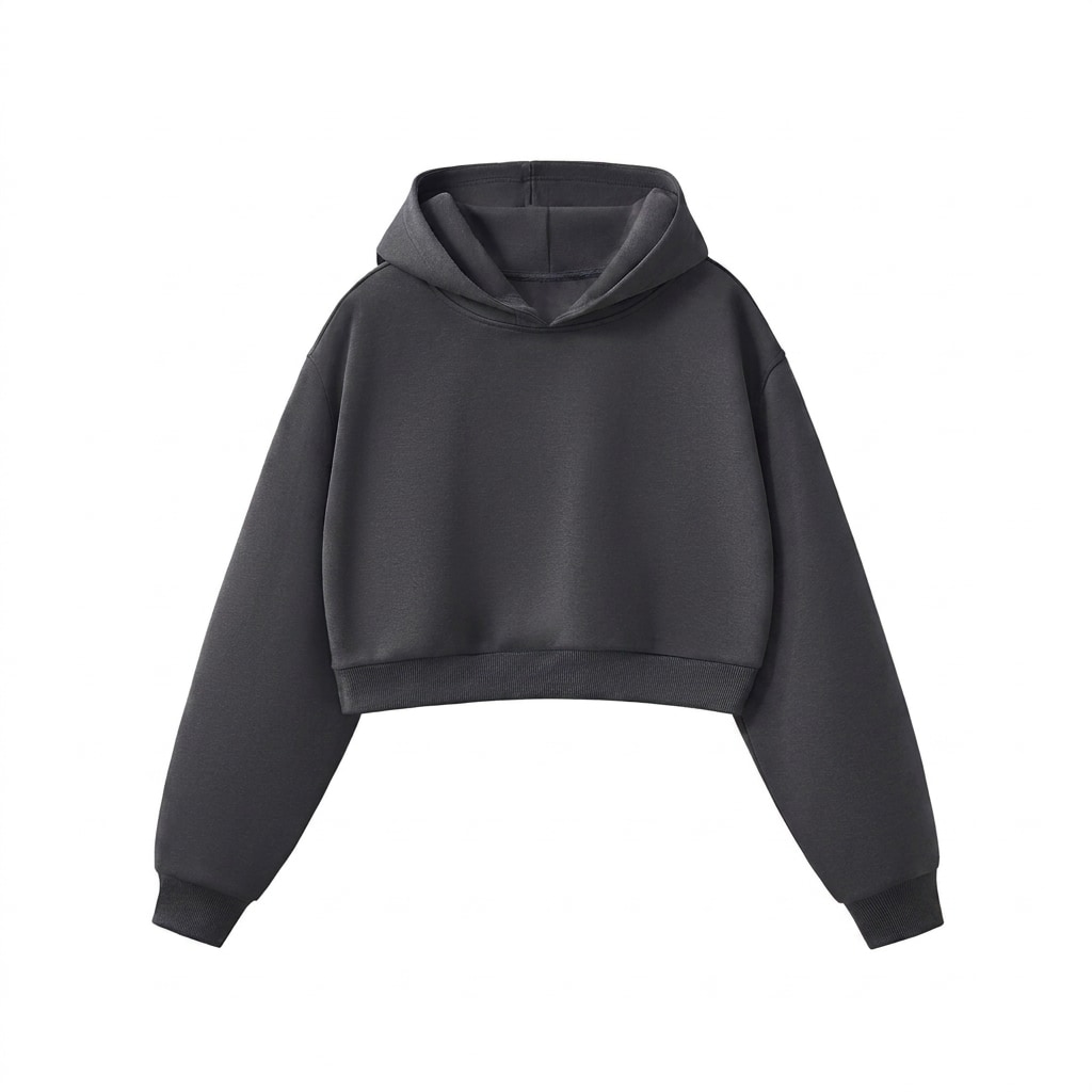 Essential Cropped Hoodie — hero product shot