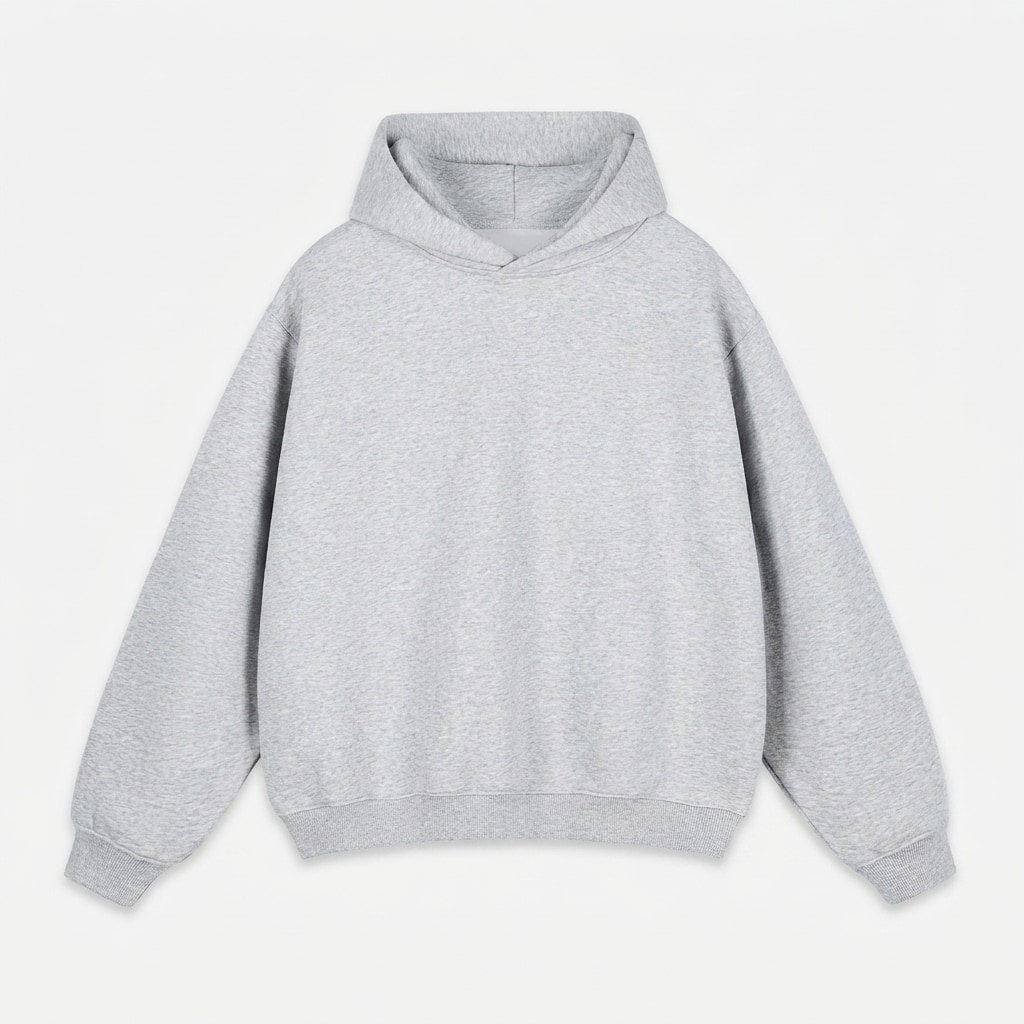 Fleeced Boxy Hoodie — hero product shot