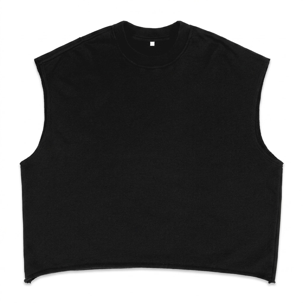 French Terry Boxy Tank Top — hero product shot