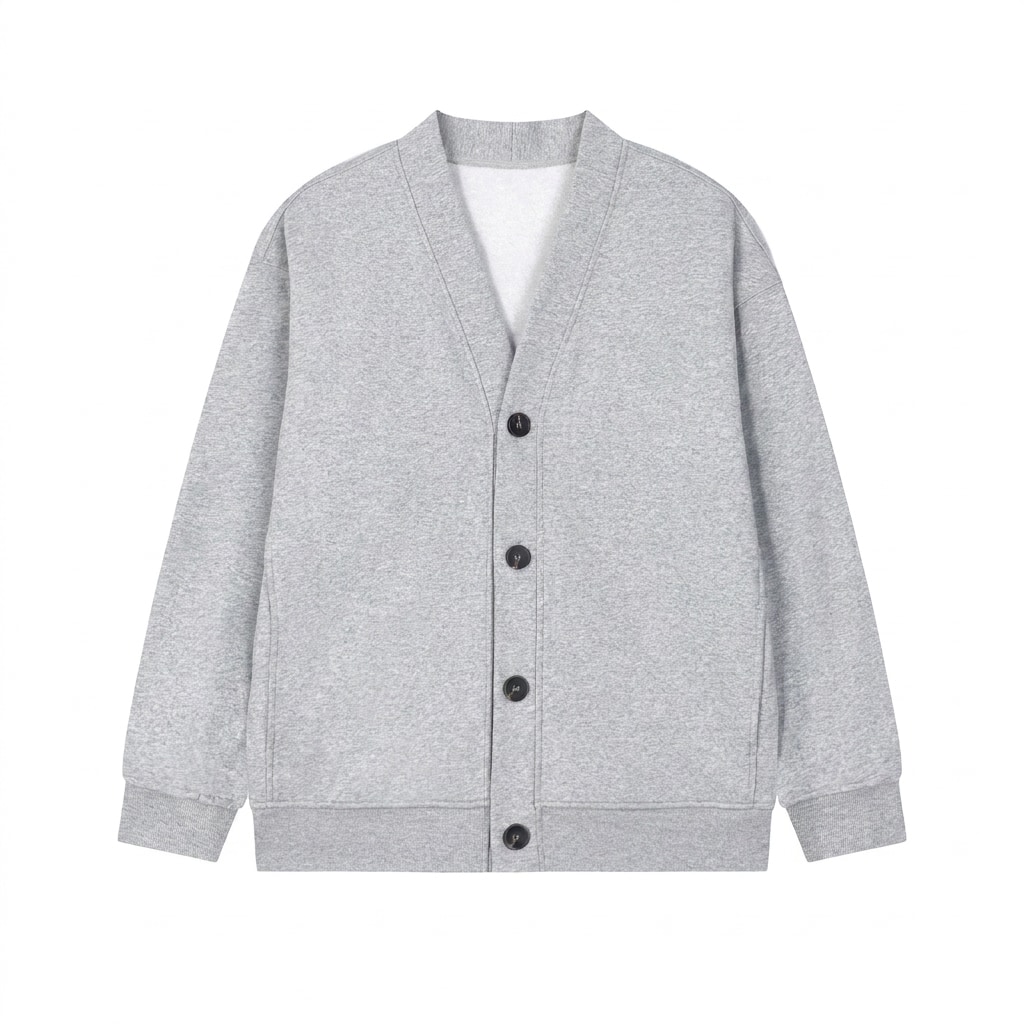 Heavyweight Sweat Cardigan — hero product shot