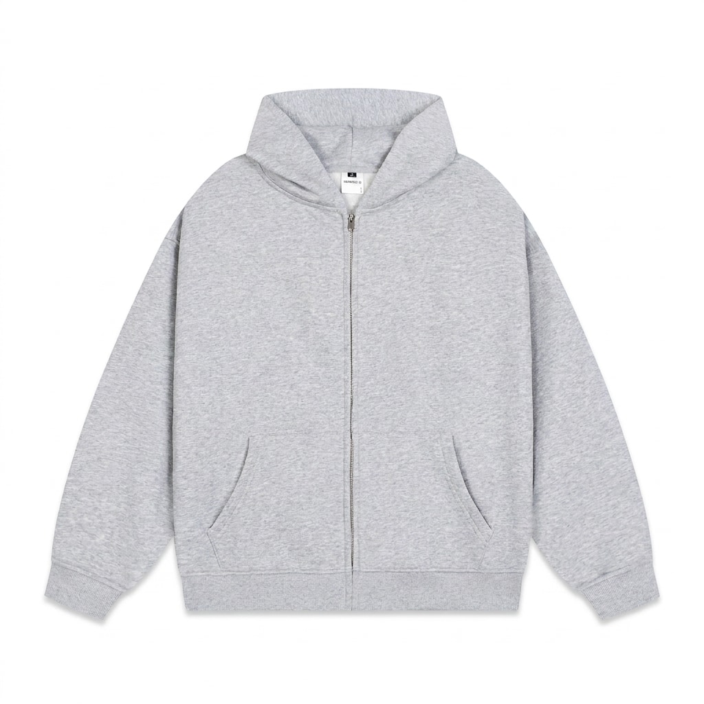 Custom Heavyweight Zip-Up Hoodie — hero product shot