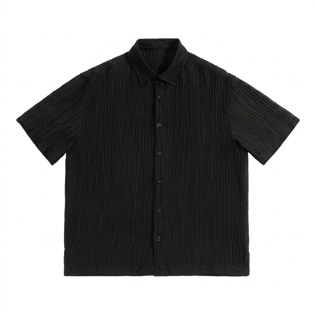 Jacquard Button-Up Shirt — hero product shot
