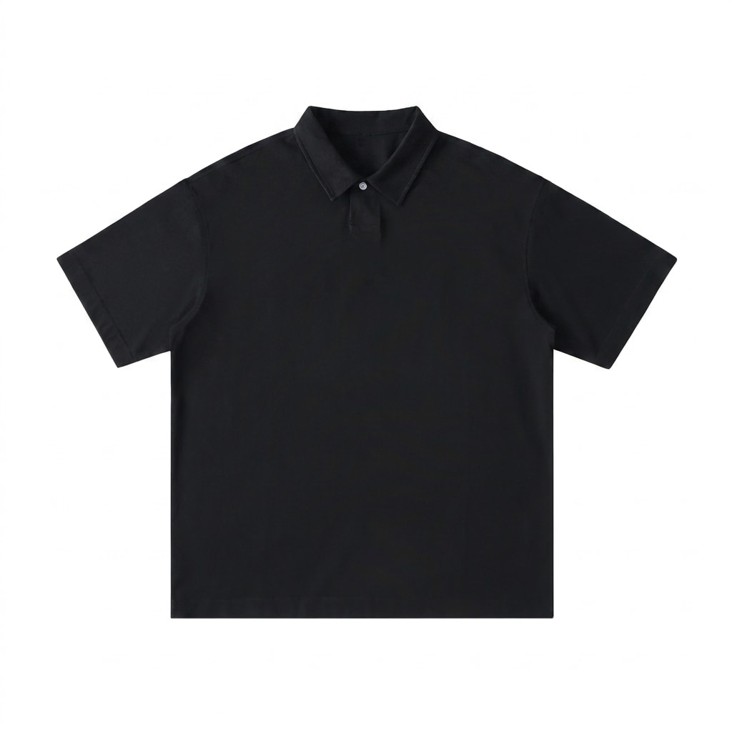 Loose Cotton Polo Shirt — hero product shot