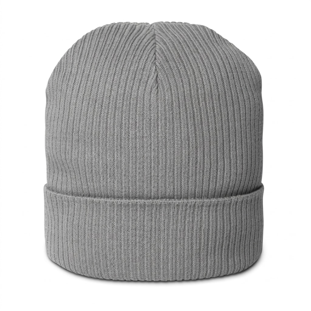Organic Ribbed Beanie — hero product shot