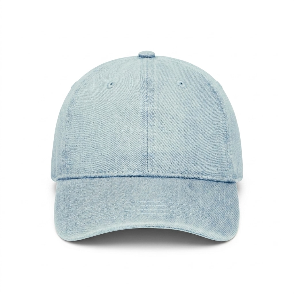 Pigment-Dyed Denim Cap — hero product shot