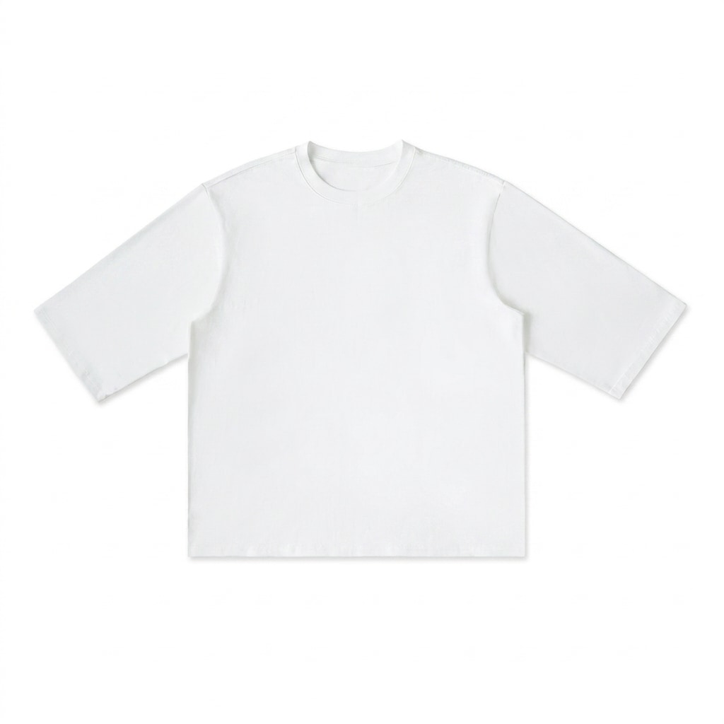 Ribbed Half-Sleeve T-Shirt — hero product shot