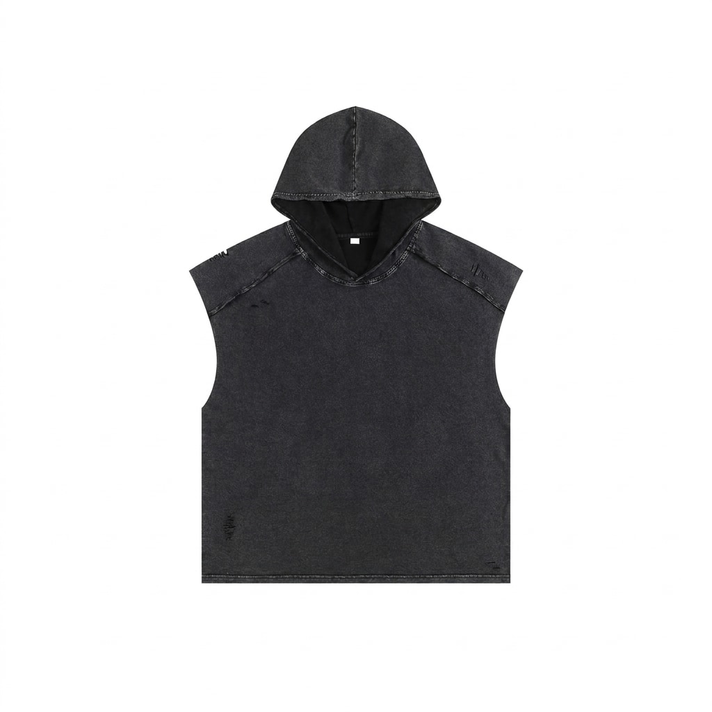 Snow Washed Hooded Tank Top — hero product shot