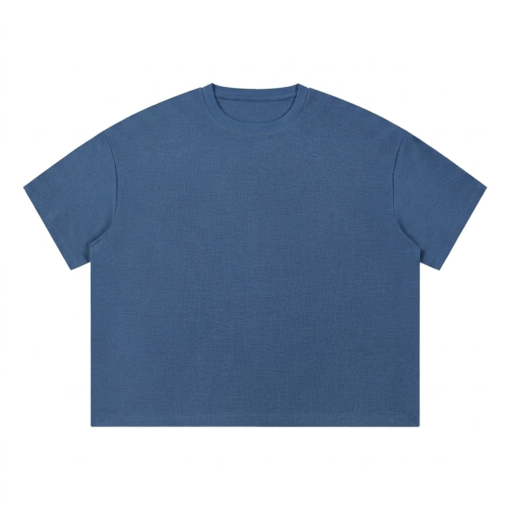 Unisex Waffle Boxy T-Shirt — hero product shot