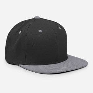 Flat-bill snapback cap