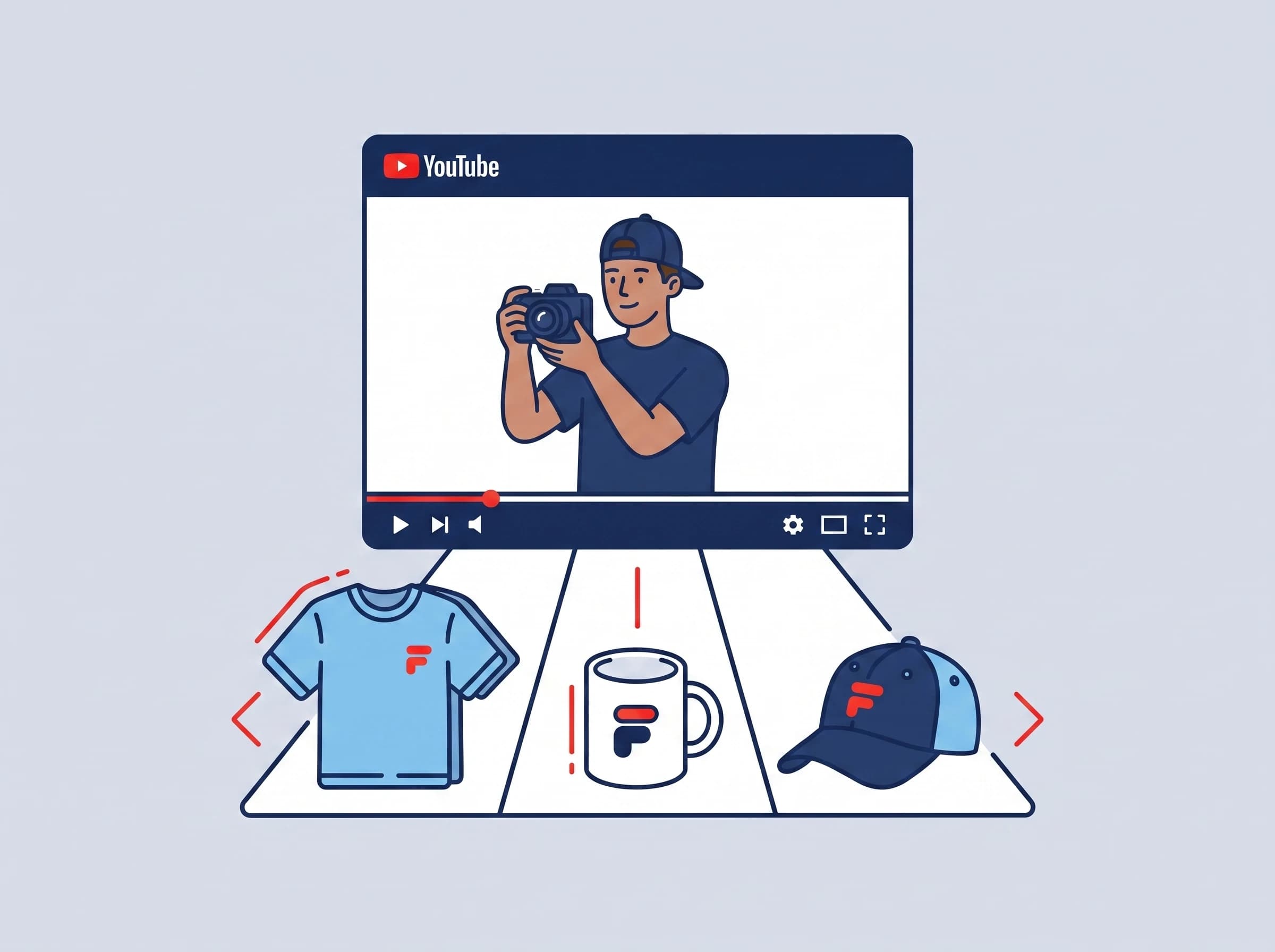 Sell merch inside every YouTube video with FLYP
