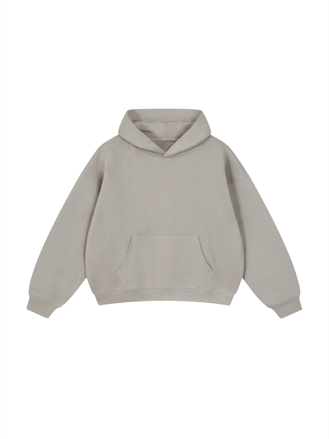 Essential oversized boxy fleece hoodie