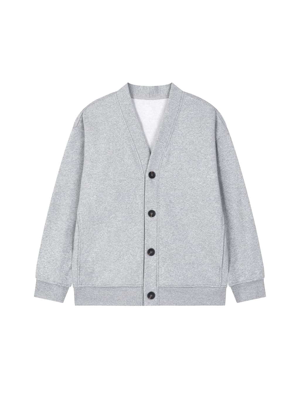 Essential heavyweight sweat cardigan