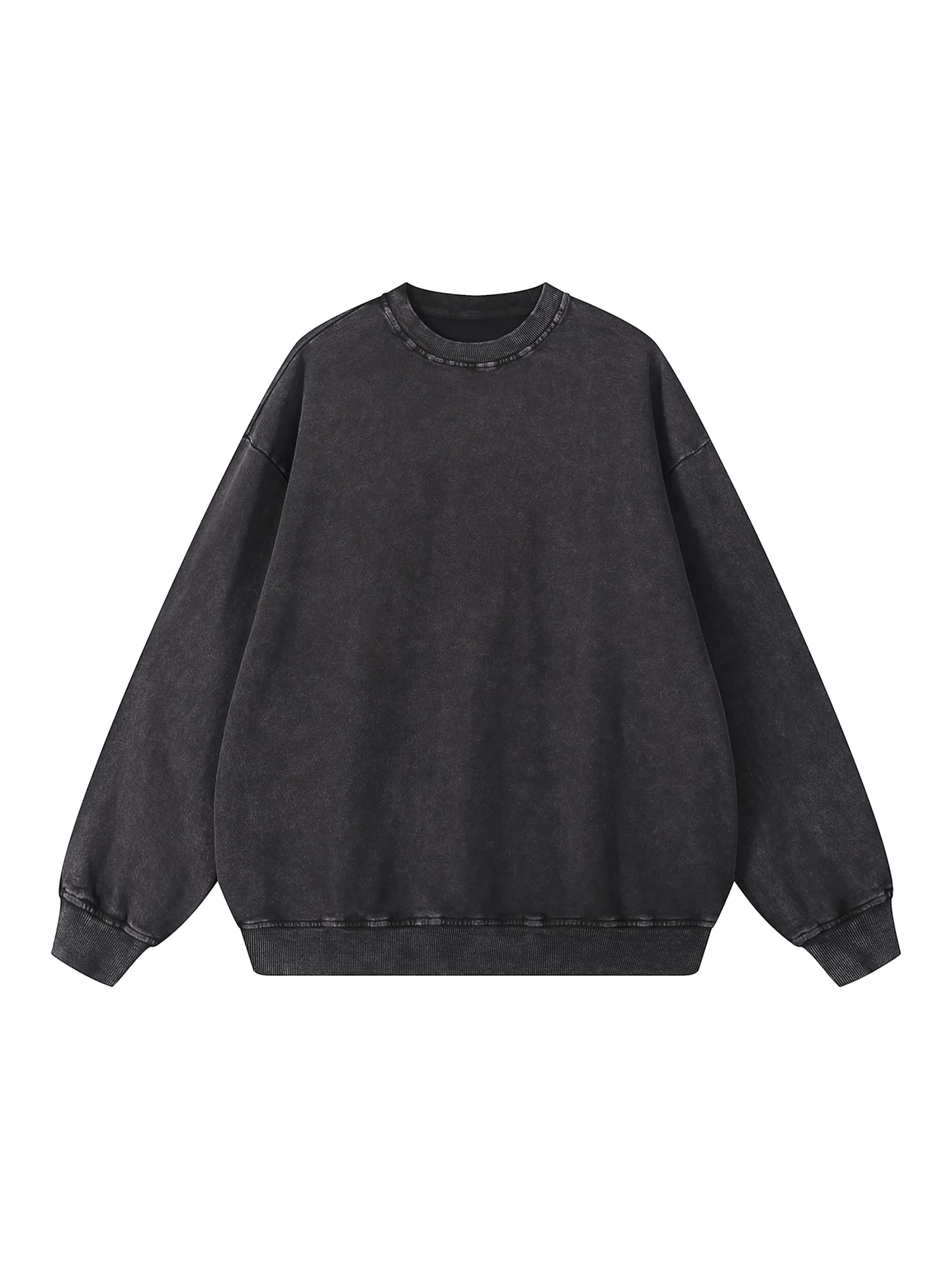 Custom Oversized Snow Wash Sweatshirt — Sweatshirts