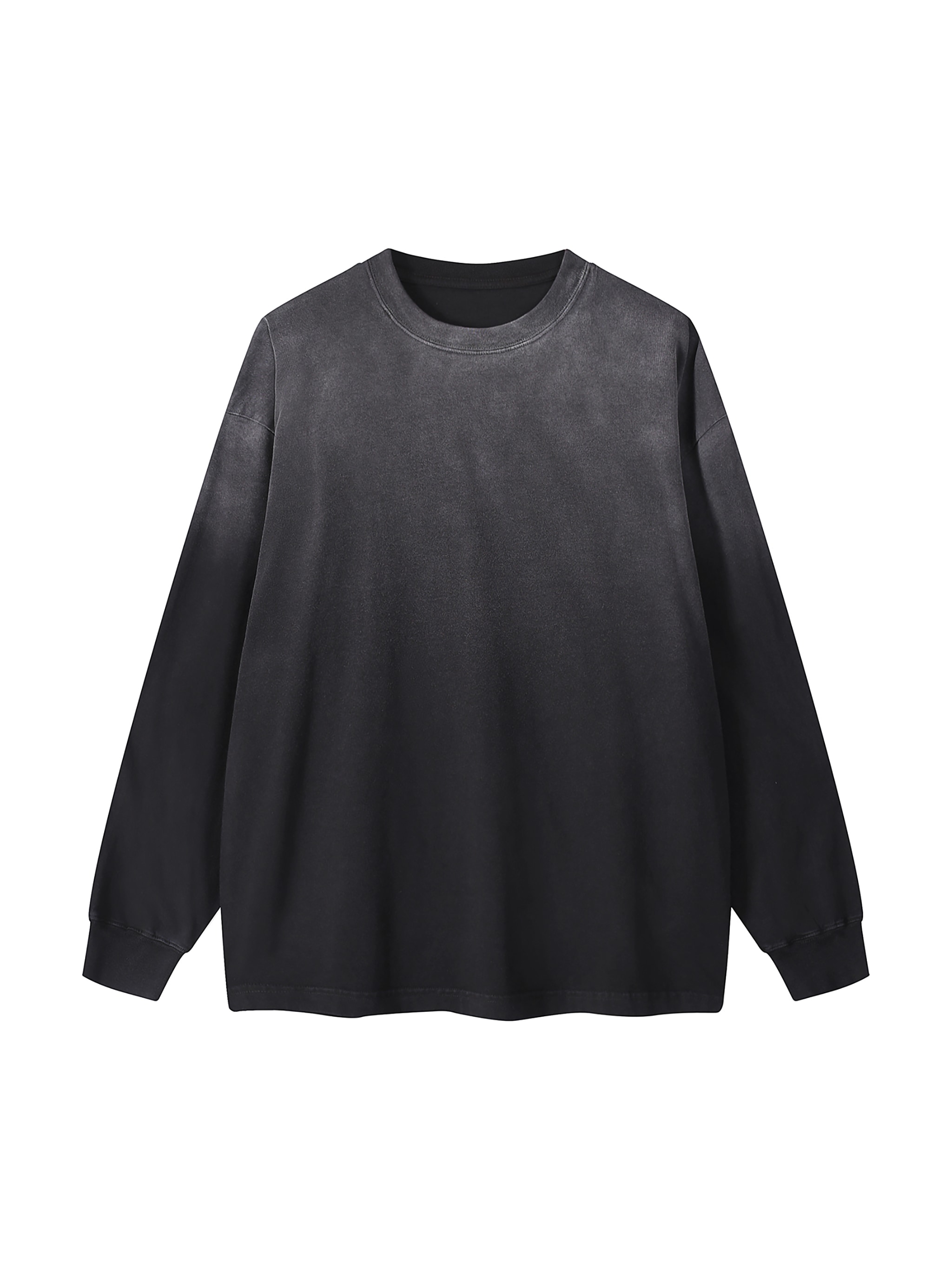 Washed Long Sleeve T-Shirt — Black
