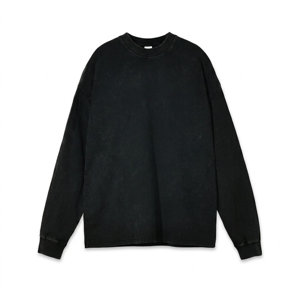 Acid Wash Oversized Long Sleeve T-Shirt — hero product shot