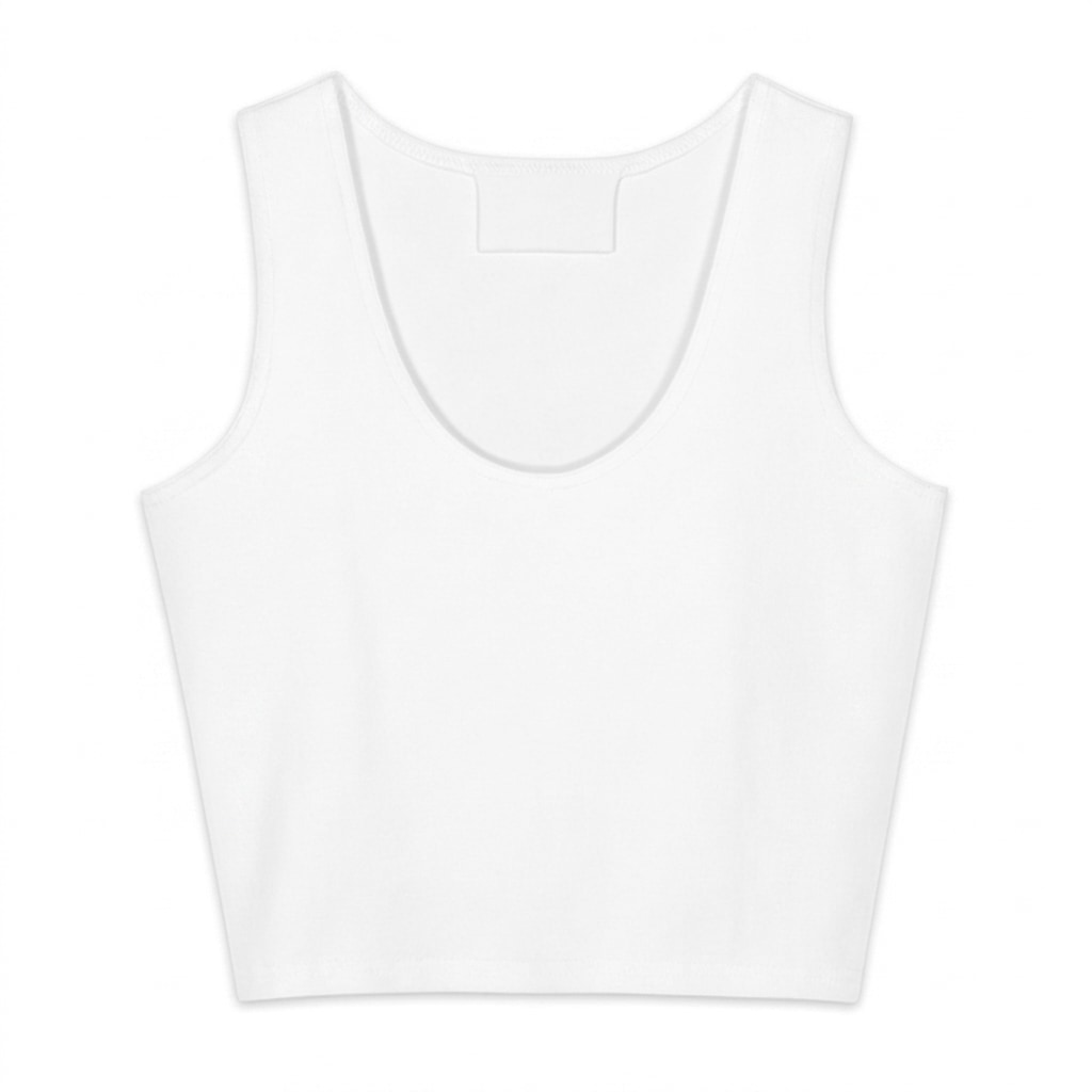 Custom All-Over Print Cotton Crop Top — hero product shot