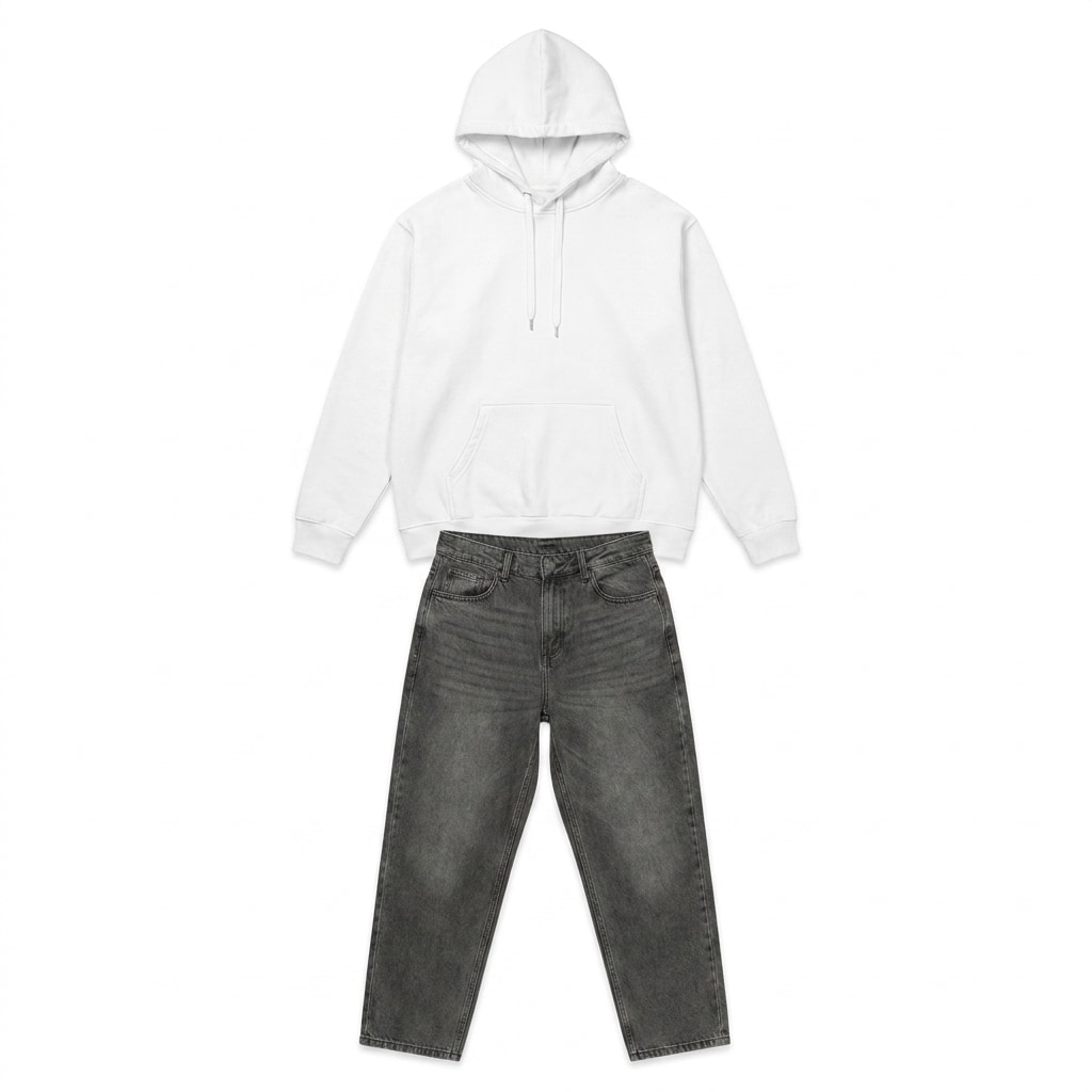 All-Over Print Cotton Hoodie — hero product shot