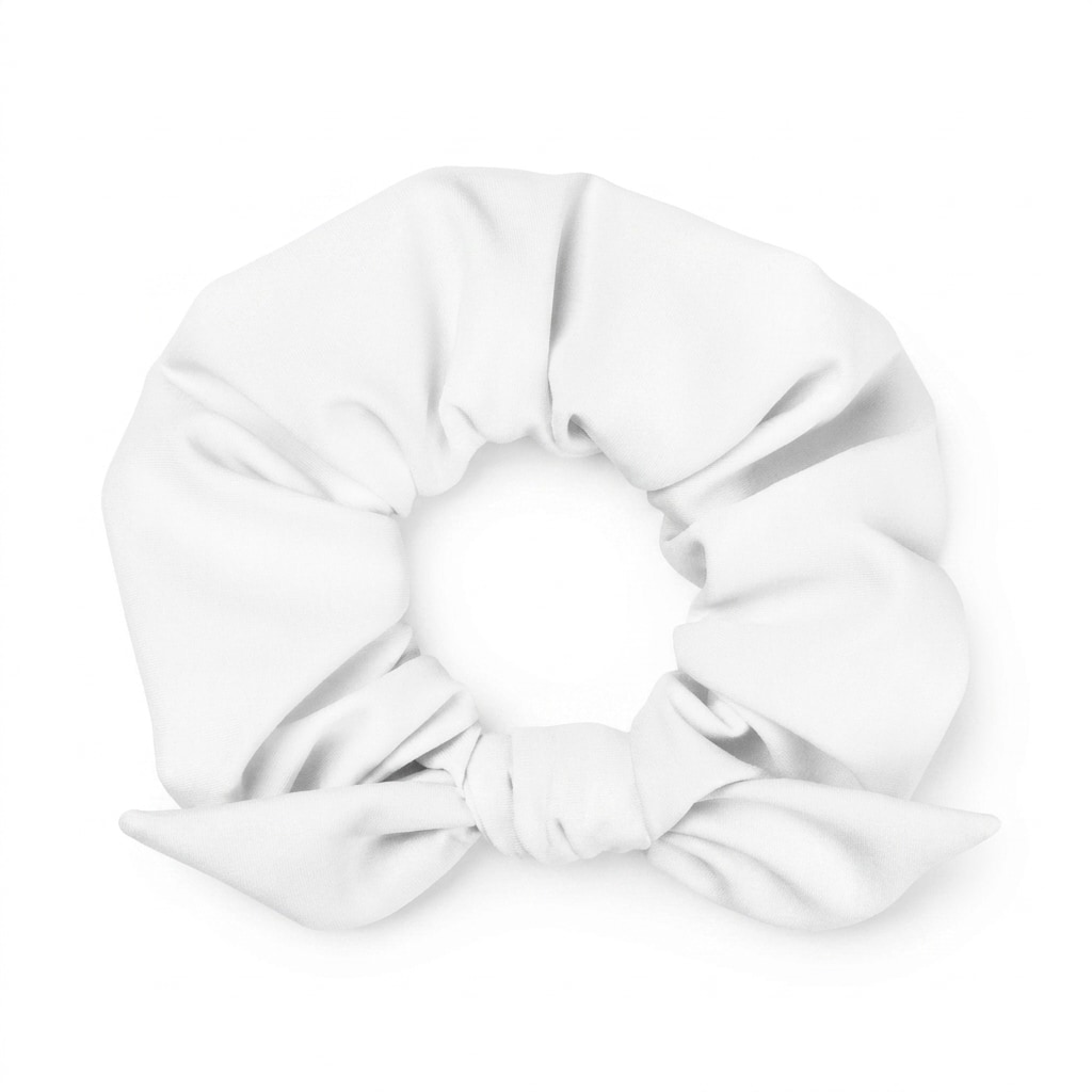 All-Over Print Recycled Scrunchie — hero product shot