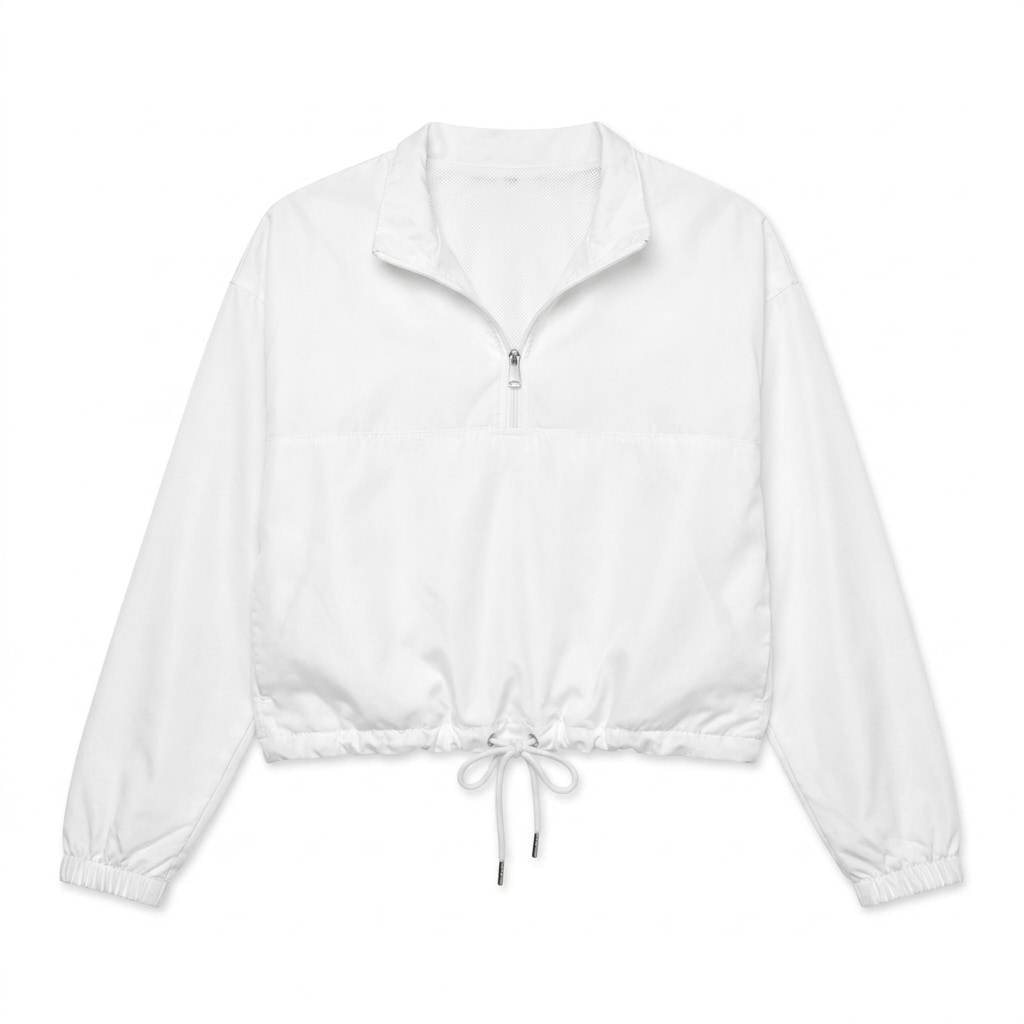 All-Over Print Women's Cropped Windbreaker — hero product shot