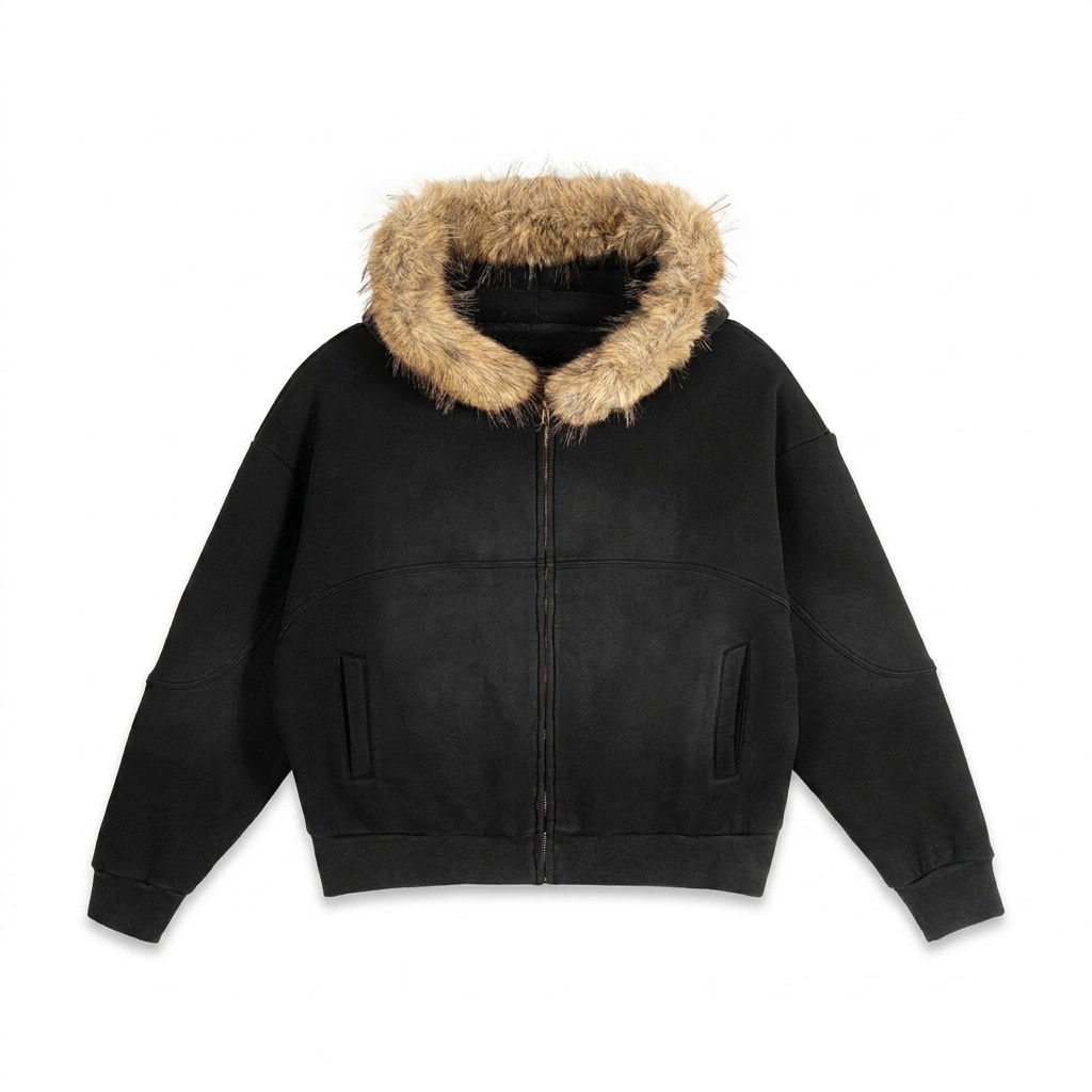 Boxy Detachable Hood Jacket — hero product shot