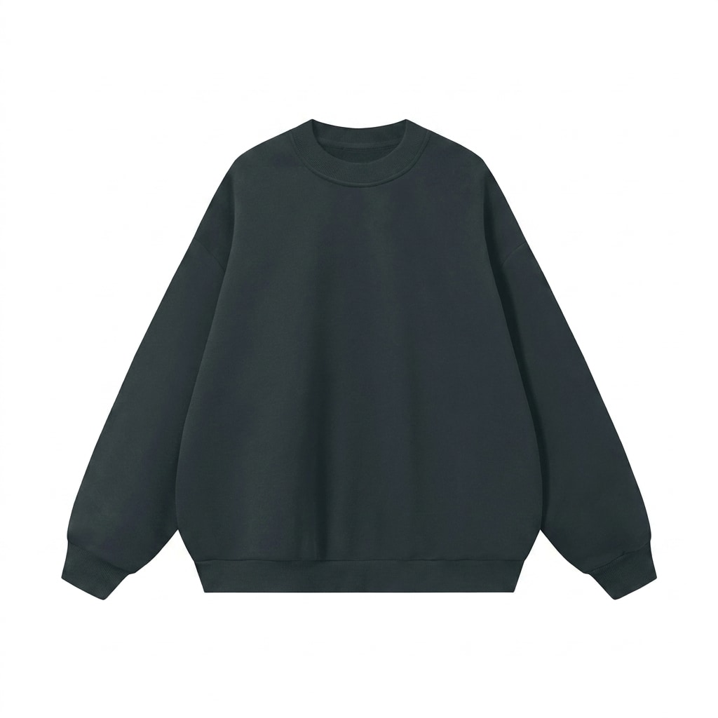 Boxy Fleece Crewneck Sweatshirt — hero product shot