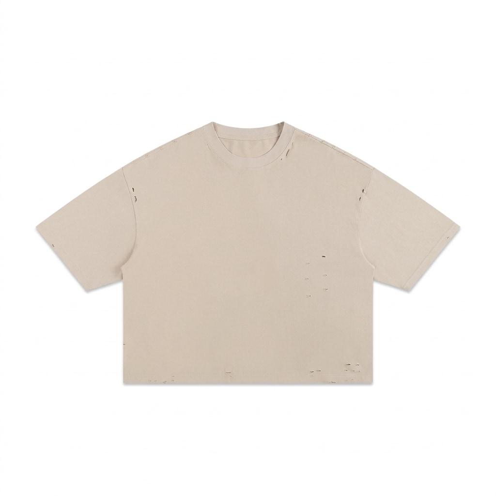 Classic Frayed Boxy T-Shirt — hero product shot