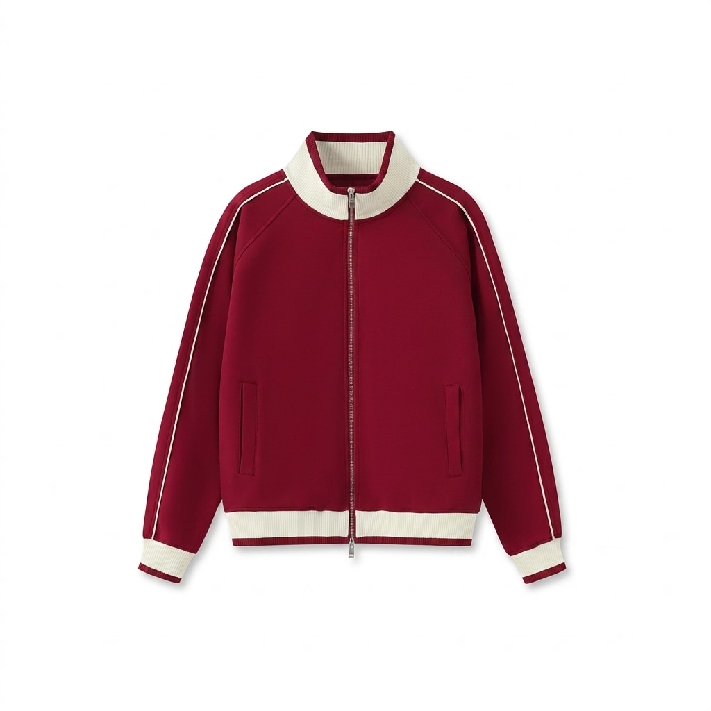 Color Block Raglan Track Jacket — hero product shot