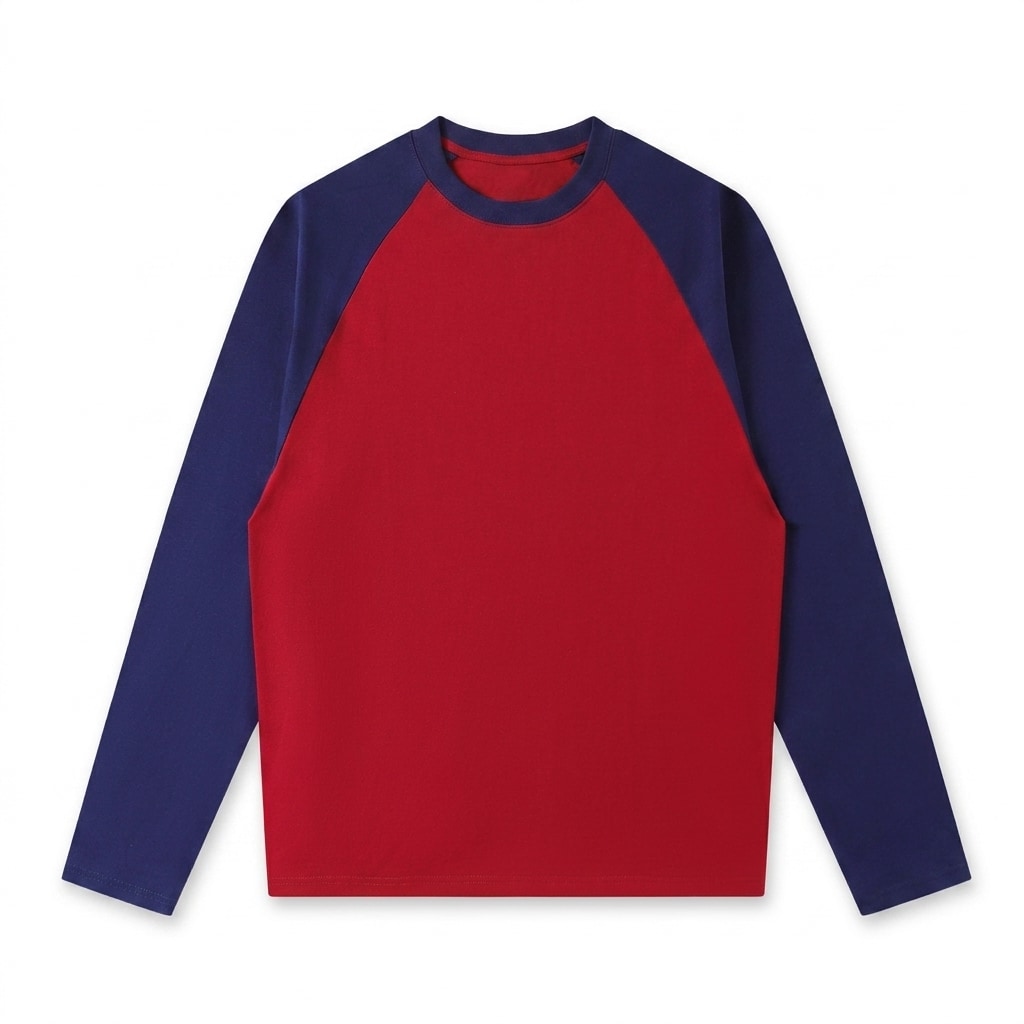 Color-Blocked Raglan Long-Sleeve T-Shirt — hero product shot