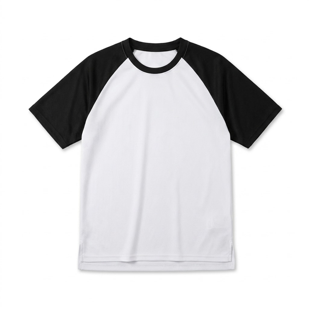 Contrast Raglan Mesh T-Shirt — hero product shot