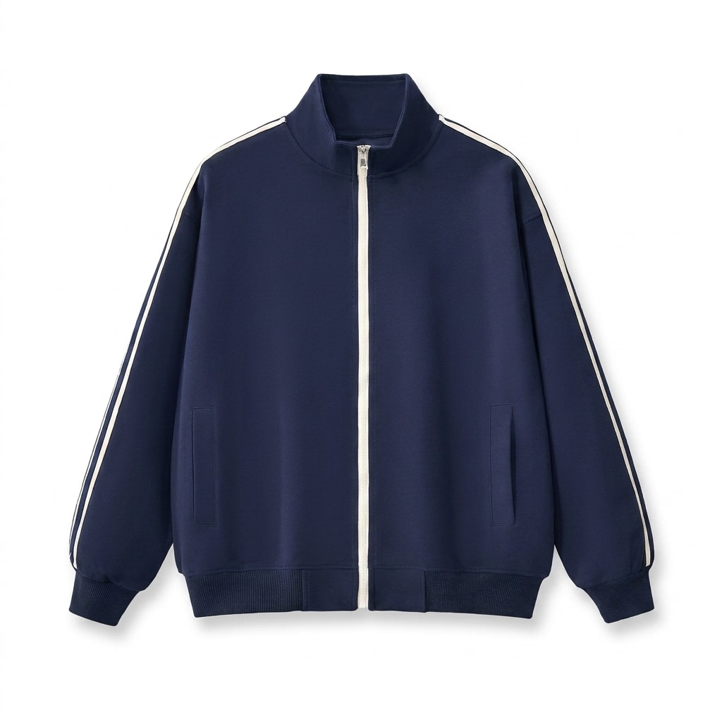 Contrast Side-Stripe Track Jacket — hero product shot