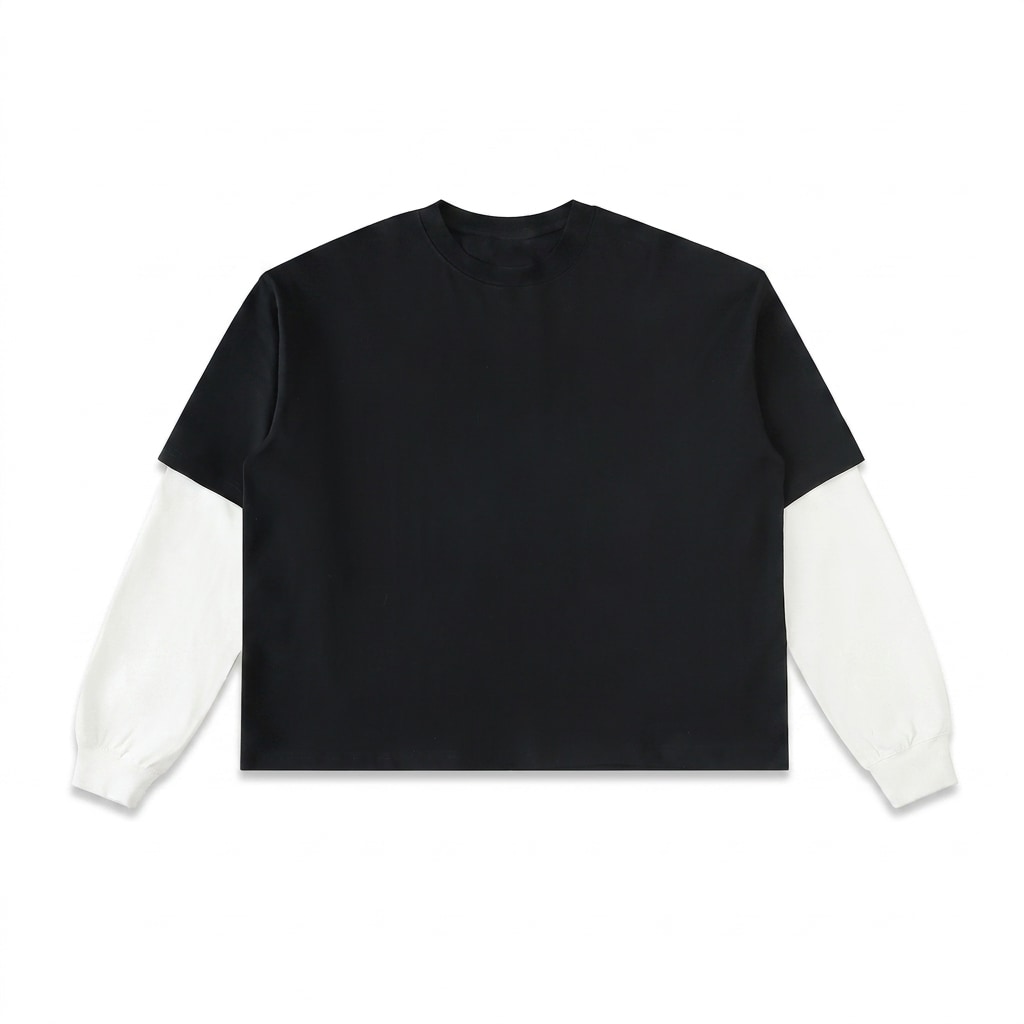 Contrast Sleeve Long Sleeve T-Shirt — hero product shot