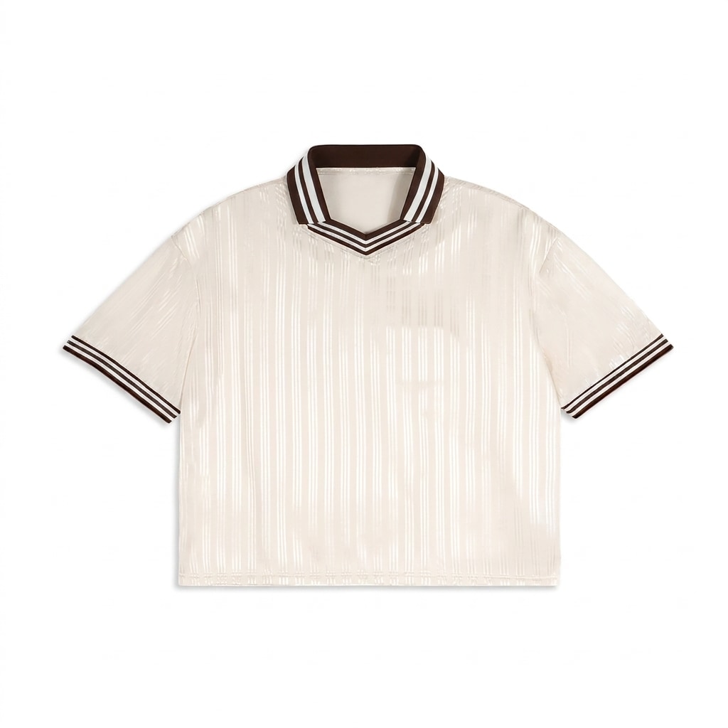 Custom Contrast Stripe Polo T-Shirt — hero product shot