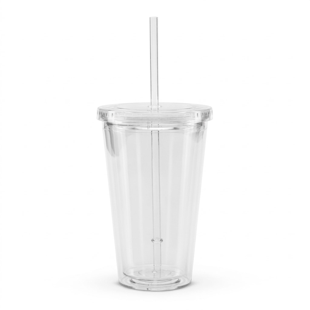 Custom Double Wall Plastic Tumbler — hero product shot