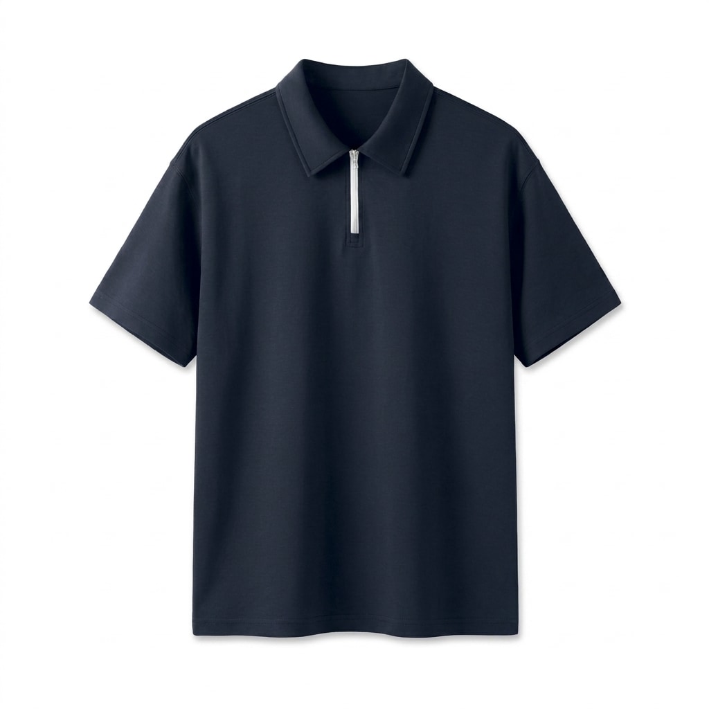 Custom Quarter-Zip Polo Shirt — hero product shot