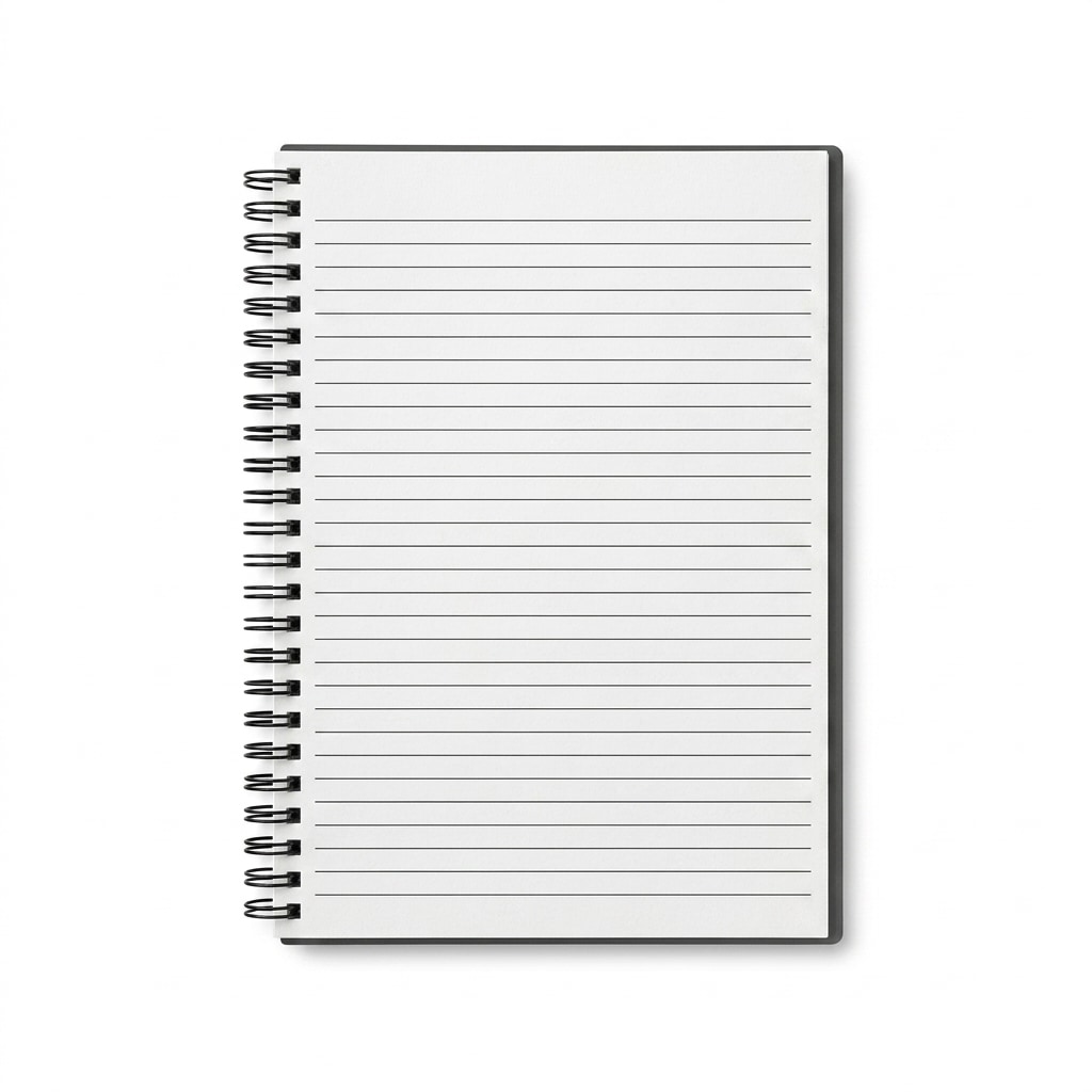 Custom Ruled Spiral Notebook — hero product shot