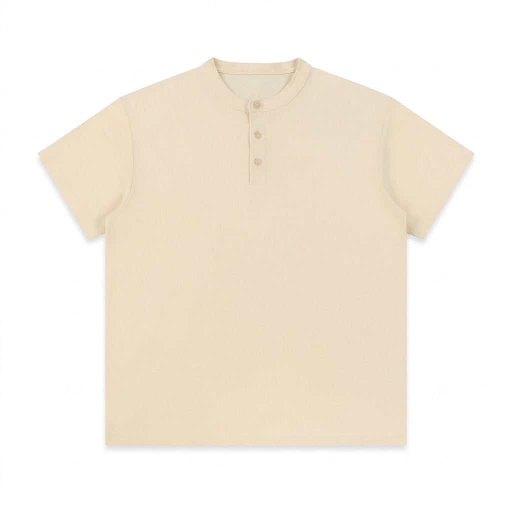 Short Sleeve Henley Shirt — hero product shot