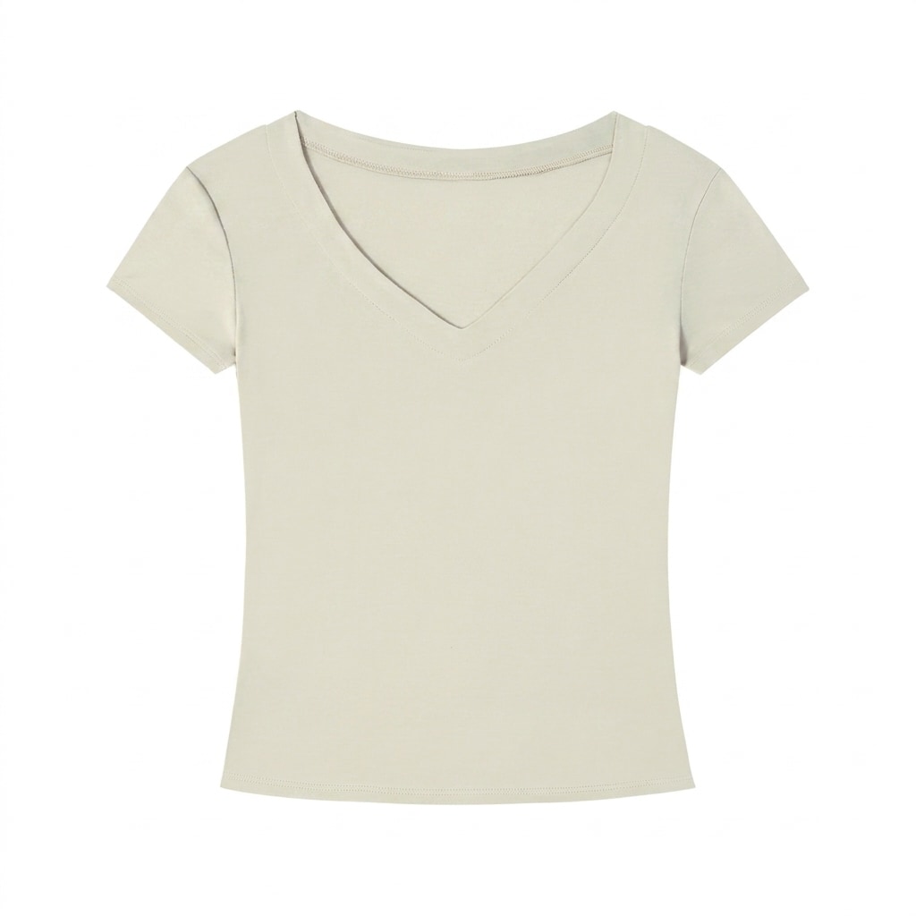 Custom Slim Fit V-Neck T-Shirt — hero product shot