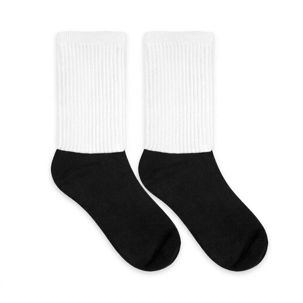 Custom Sublimated Crew Socks — hero product shot