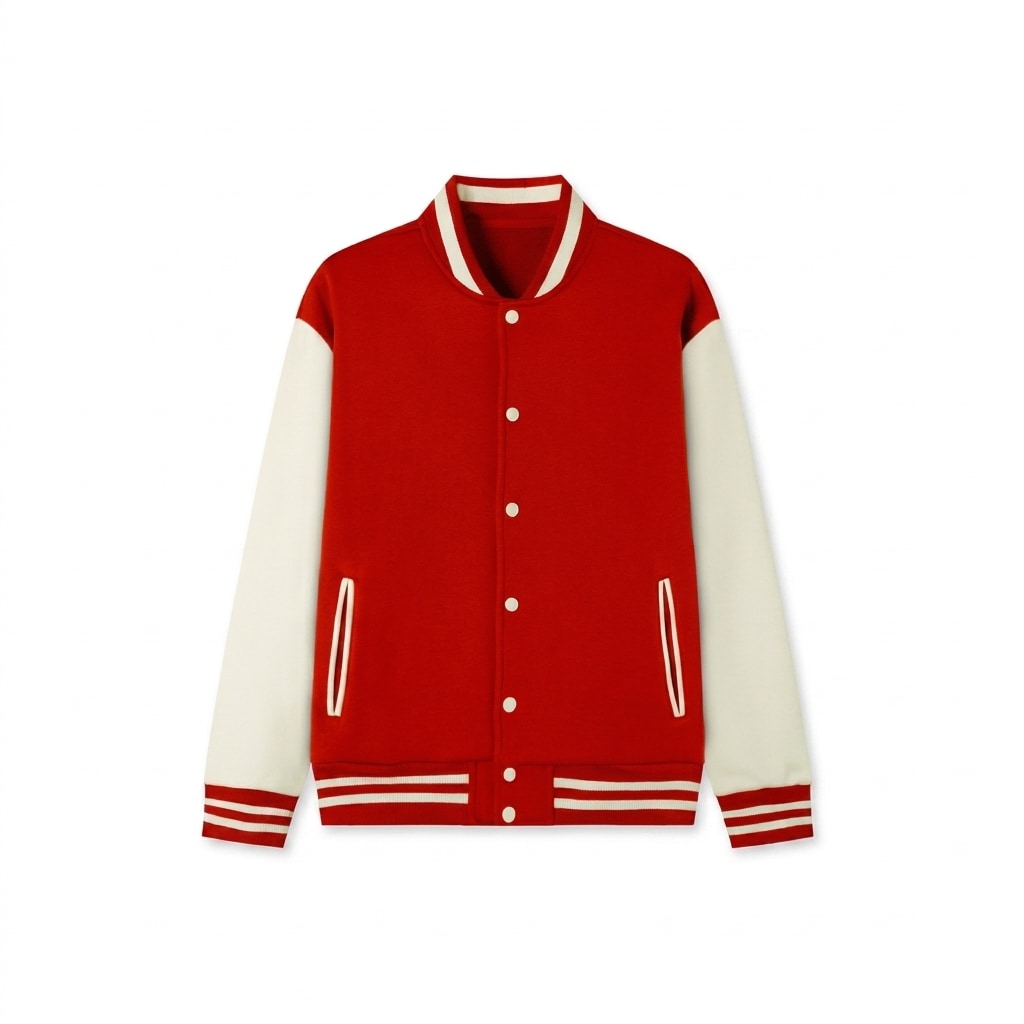 Two-Tone Varsity Jacket — hero product shot