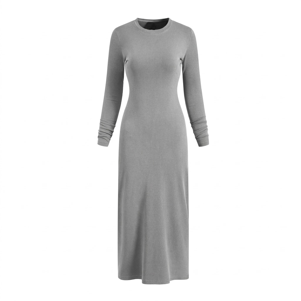 Dyed Washed Slit Maxi Dress — hero product shot