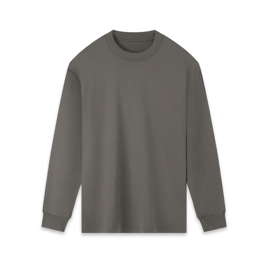 Essential Crewneck Long-Sleeve T-Shirt — hero product shot