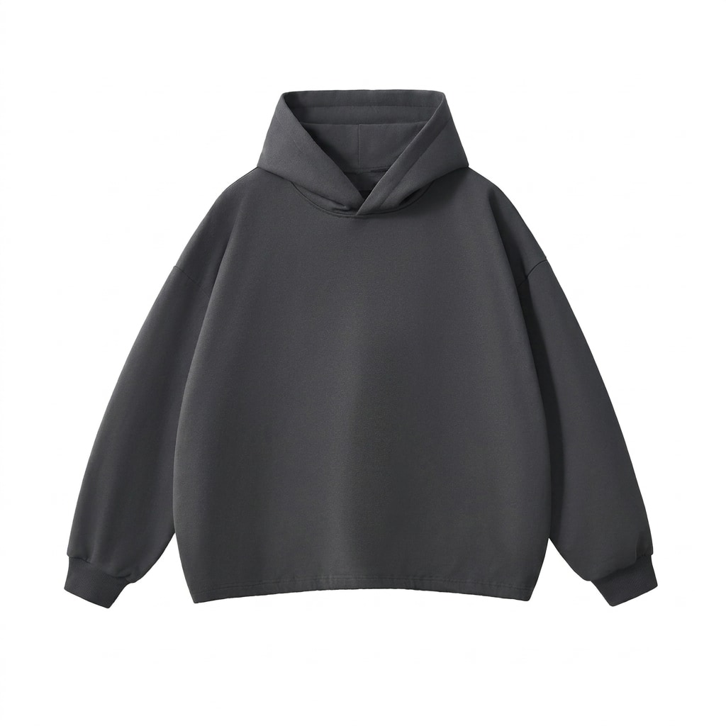 Heavyweight Oversized Drawstring Hem Hoodie — hero product shot