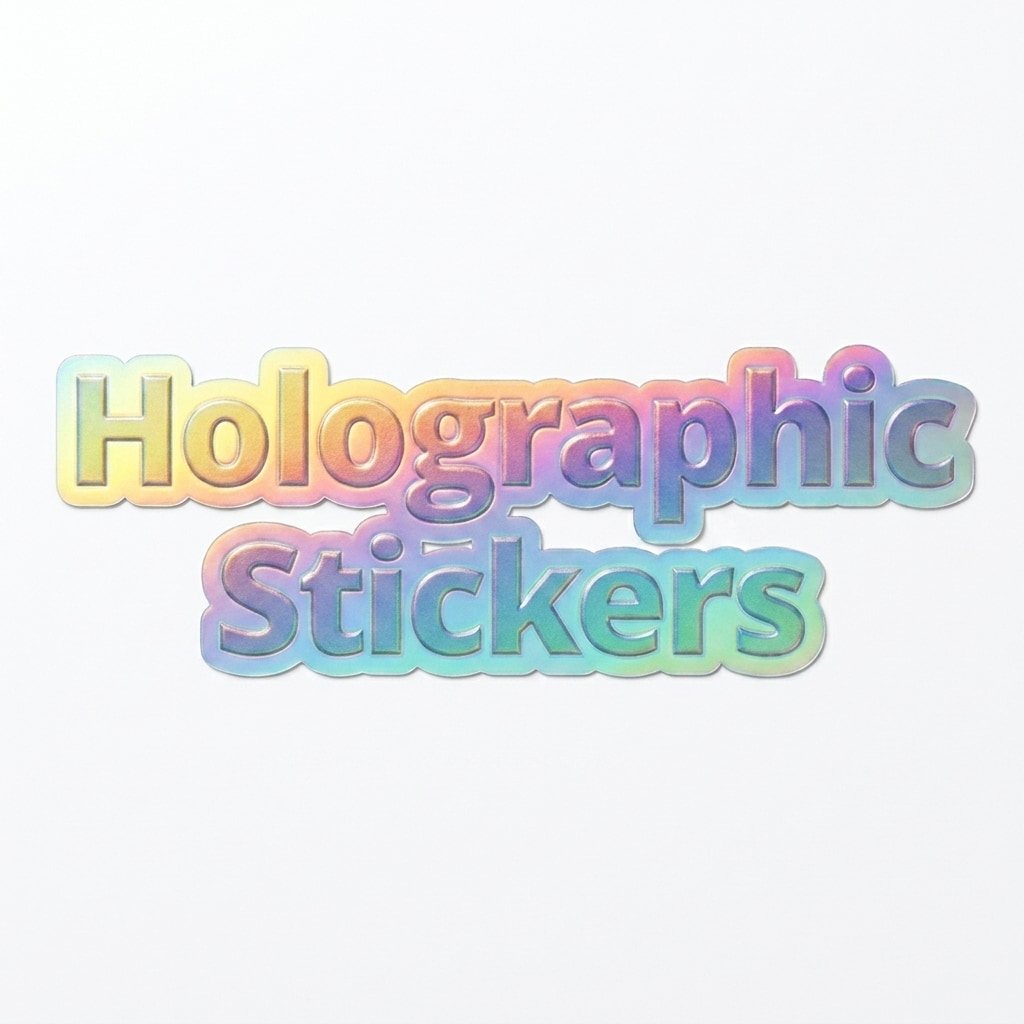 Kiss-Cut Holographic Stickers — hero product shot