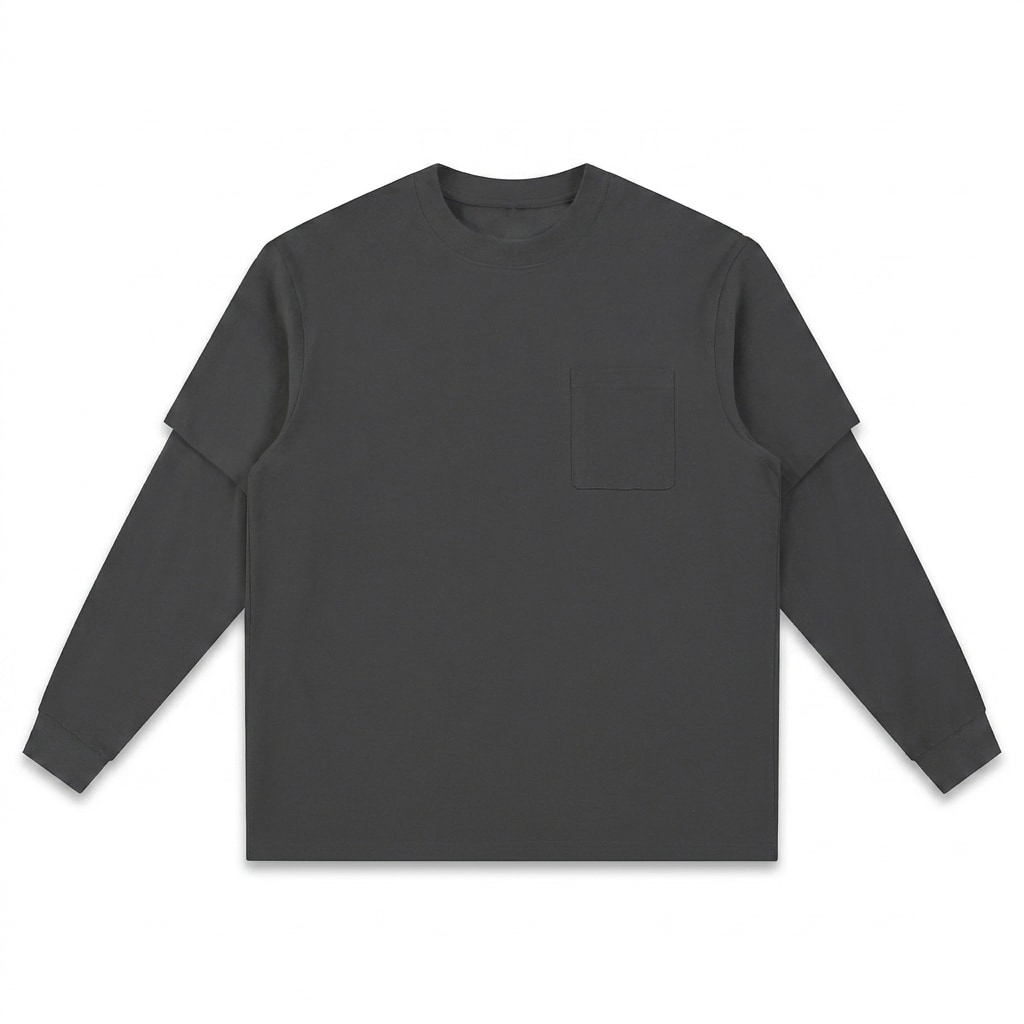 Layered Long Sleeve Oversized Tee — hero product shot